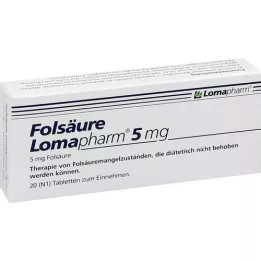 FOLSÄURE LOMAPHARM 5 mg tablets, 20 pcs