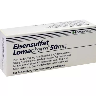 EISENSULFAT Lomapharm 50 mg film-coated tablets, 50 pcs EISENSULFAT Lomapharm 50 mg film-coated tablets, 50 pcs