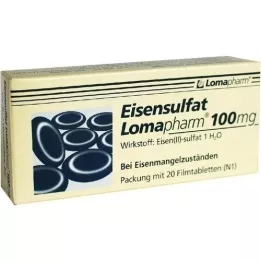 EISENSULFAT Lomapharm 100 mg film-coated tablets, 20 pcs