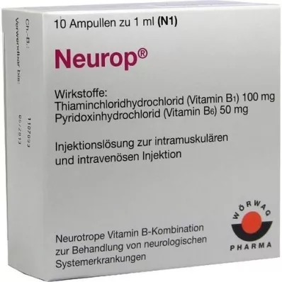 NEUROP Solution for injection ampoules, 10X1 ml NEUROP Solution for injection ampoules, 10X1 ml