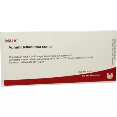 AURUM/BELLADONNA comp. ampoules, 10X1 ml AURUM/BELLADONNA comp. ampoules, 10X1 ml