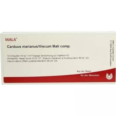 CARDUUS MARIANUS/VISCUM mali comp.ampoules, 10X1 ml CARDUUS MARIANUS/VISCUM mali comp.ampoules, 10X1 ml