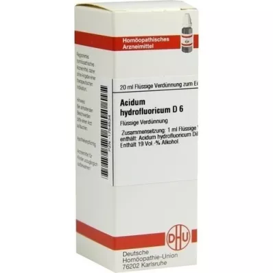 ACIDUM HYDROFLUORICUM D 6 Dilution, 20 ml