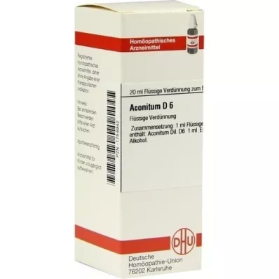 ACONITUM D 6 Dilution, 20 ml ACONITUM D 6 Dilution, 20 ml
