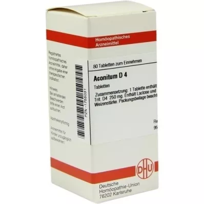 ACONITUM D 4 tablets, 80 pcs ACONITUM D 4 tablets, 80 pcs