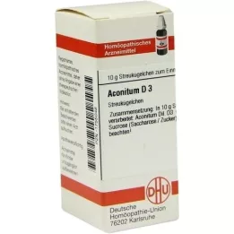 ACONITUM D 3 globules, 10 g