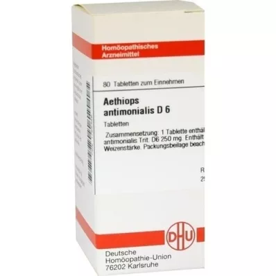 AETHIOPS ANTIMONIALIS D 6 tablets, 80 pcs