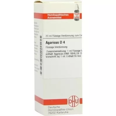 AGARICUS D 4 dilution, 20 ml