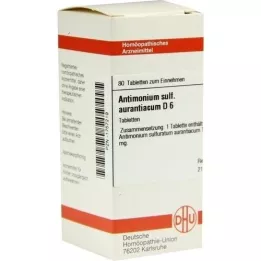 ANTIMONIUM SULFURATUM aurantiacum D 6 tablets, 80 pcs