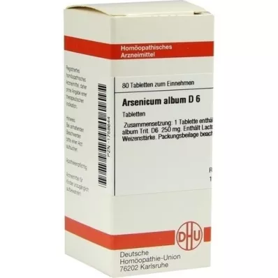 ARSENICUM ALBUM D 6 tablets, 80 pcs