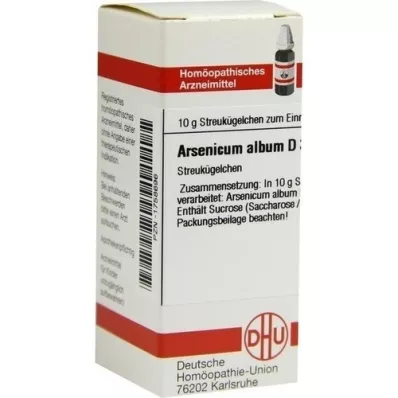 ARSENICUM ALBUM D 30 globules, 10 g ARSENICUM ALBUM D 30 globules, 10 g