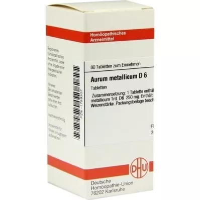 AURUM METALLICUM D 6 tablets, 80 pcs