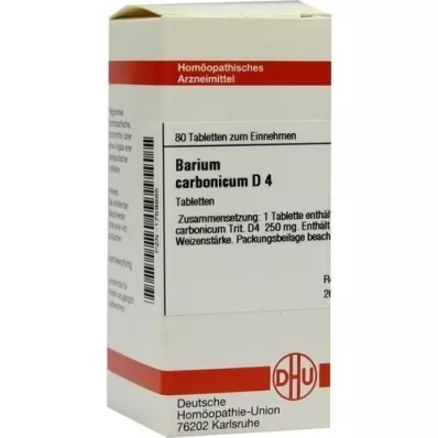 BARIUM CARBONICUM D 4 tablets, 80 pcs