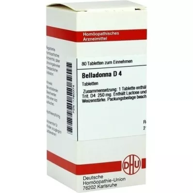 BELLADONNA D 4 tablets, 80 pcs