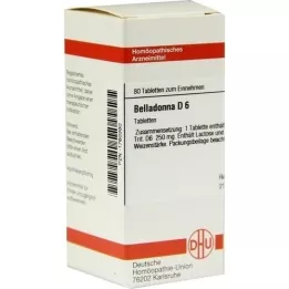 BELLADONNA D 6 tablets, 80 pcs