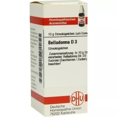 BELLADONNA D 3 globules, 10 g BELLADONNA D 3 globules, 10 g