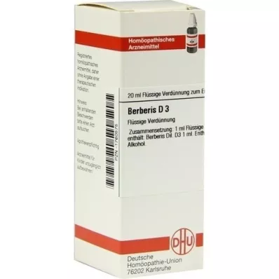 BERBERIS D 3 dilution, 20 ml