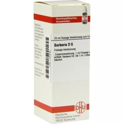 BERBERIS D 6 Dilution, 20 ml BERBERIS D 6 Dilution, 20 ml