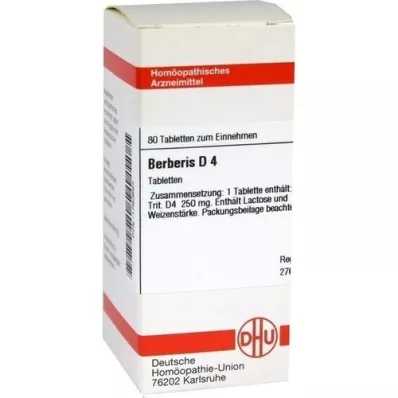 BERBERIS D 4 tablets, 80 pcs