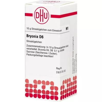 BRYONIA D 6 globules, 10 g