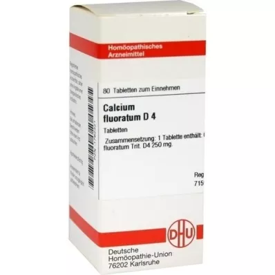 CALCIUM FLUORATUM D 4 tablets, 80 pcs