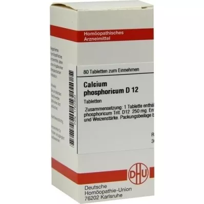 CALCIUM PHOSPHORICUM D 12 tablets, 80 pcs