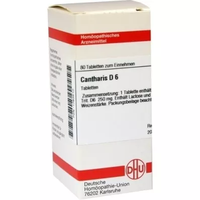 CANTHARIS D 6 tablets, 80 pcs