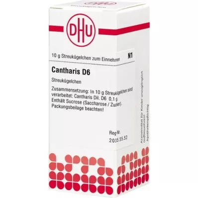 CANTHARIS D 6 globules, 10 g CANTHARIS D 6 globules, 10 g