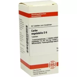 CARBO VEGETABILIS D 6 tablets, 80 pcs