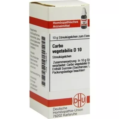 CARBO VEGETABILIS D 10 globules, 10 g CARBO VEGETABILIS D 10 globules, 10 g