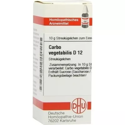 CARBO VEGETABILIS D 12 globules, 10 g CARBO VEGETABILIS D 12 globules, 10 g