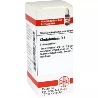 CHELIDONIUM D 4 globules, 10 g CHELIDONIUM D 4 globules, 10 g