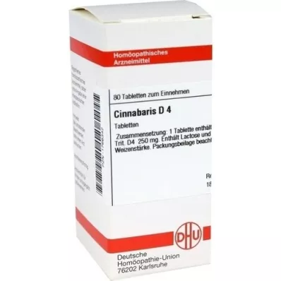 CINNABARIS D 4 tablets, 80 pcs