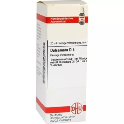 DULCAMARA D 4 dilution, 20 ml DULCAMARA D 4 dilution, 20 ml