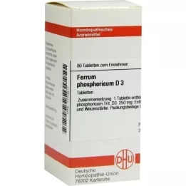 FERRUM PHOSPHORICUM D 3 tablets, 80 pcs