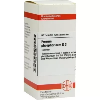 FERRUM PHOSPHORICUM D 3 tablets, 80 pcs FERRUM PHOSPHORICUM D 3 tablets, 80 pcs