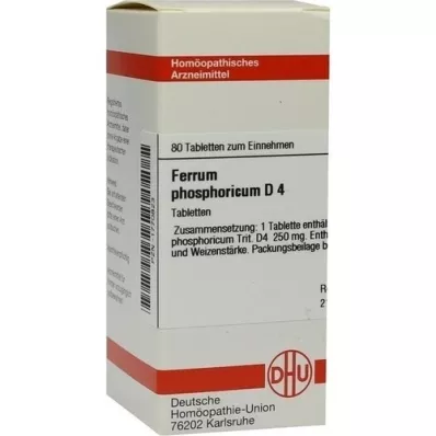FERRUM PHOSPHORICUM D 4 tablets, 80 pcs