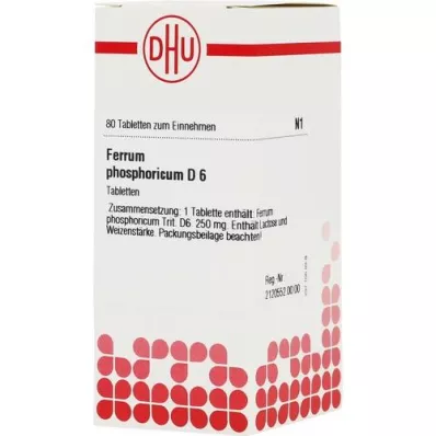 FERRUM PHOSPHORICUM D 6 tablets, 80 pcs