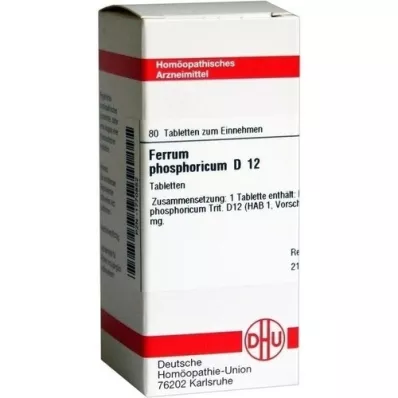 FERRUM PHOSPHORICUM D 12 tablets, 80 pcs
