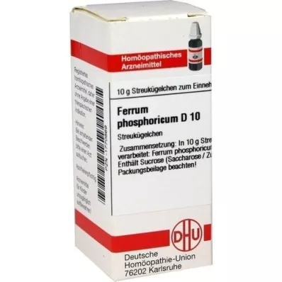 FERRUM PHOSPHORICUM D 10 globules, 10 g