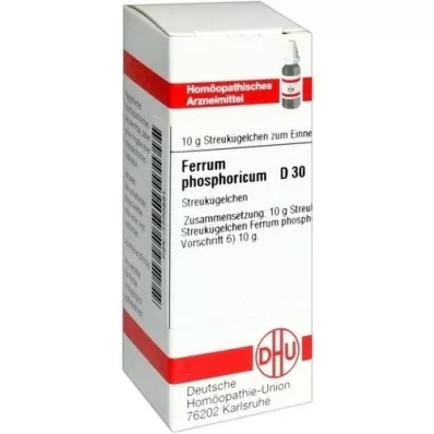 FERRUM PHOSPHORICUM D 30 globules, 10 g