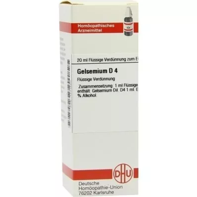 GELSEMIUM D 4 dilution, 20 ml