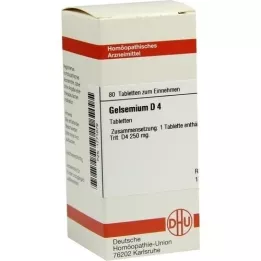 GELSEMIUM D 4 tablets, 80 pcs