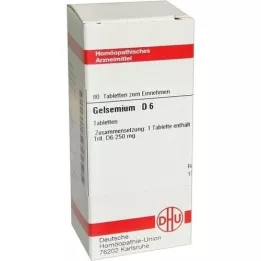 GELSEMIUM D 6 tablets, 80 pcs