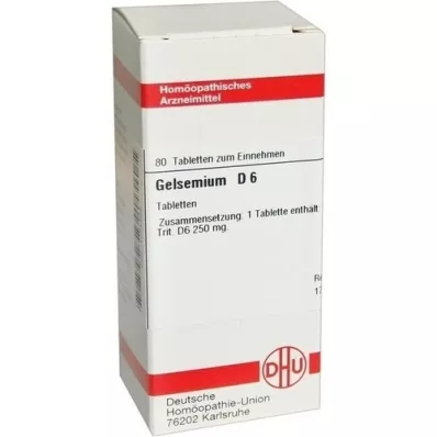 GELSEMIUM D 6 tablets, 80 pcs GELSEMIUM D 6 tablets, 80 pcs