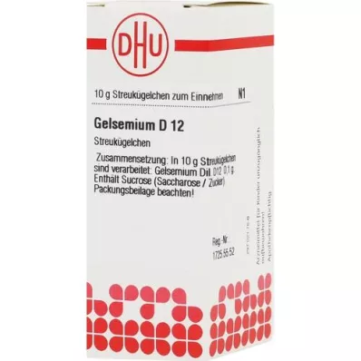 GELSEMIUM D 12 globules, 10 g