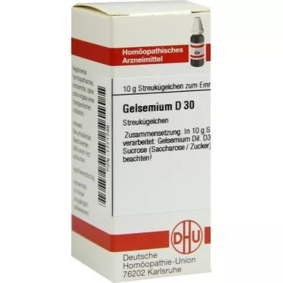 GELSEMIUM D 30 globules, 10 g