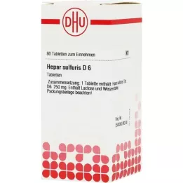 HEPAR SULFURIS D 6 tablets, 80 pcs