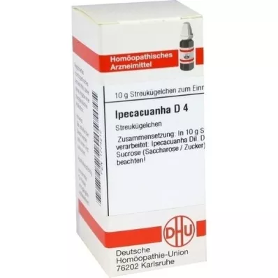 IPECACUANHA D 4 globules, 10 g