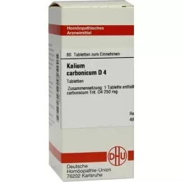 KALIUM CARBONICUM D 4 tablets, 80 pcs
